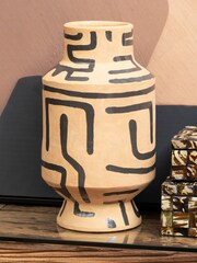 Fifty Five South Brown Barren Earthenware Vase - Image 3 of 6