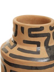 Fifty Five South Brown Barren Earthenware Vase - Image 5 of 6