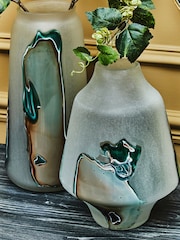 Fifty Five South White Hakan Glass Vase - Image 4 of 6