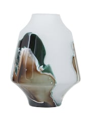 Fifty Five South White Hakan Glass Vase - Image 5 of 6