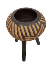 Fifty Five South Black Darnell Tapered Planter - Image 4 of 6