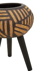Fifty Five South Black Darnell Tapered Planter - Image 6 of 6