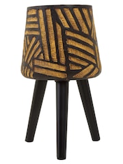 Fifty Five South Black Darnell Planter With Angular Legs - Image 1 of 6