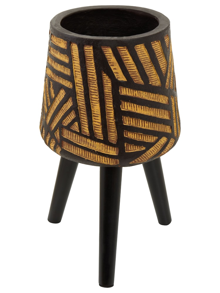 Fifty Five South Black Darnell Planter With Angular Legs - Image 2 of 6