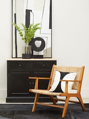 Fifty Five South Black Rustic Mango Wood Succulent - Image 1 of 5
