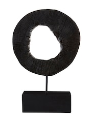 Fifty Five South Black Rustic Mango Wood Succulent - Image 2 of 5