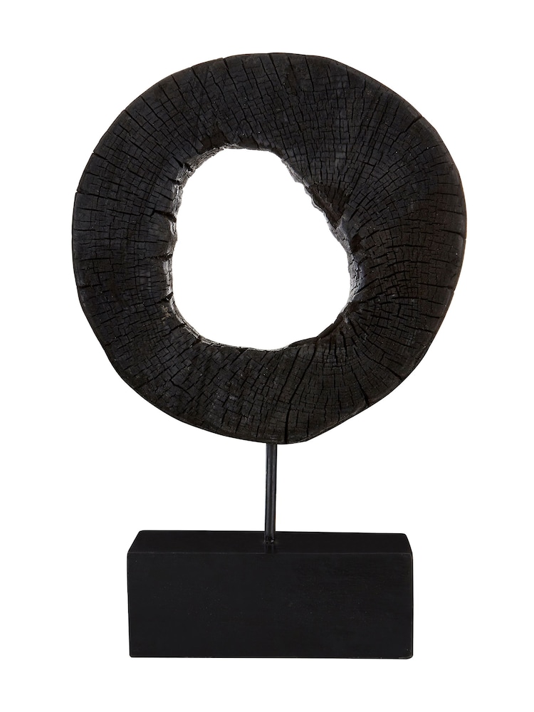 Fifty Five South Black Rustic Mango Wood Succulent - Image 2 of 5
