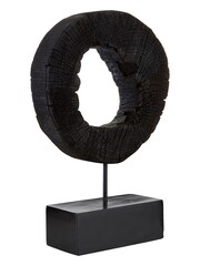 Fifty Five South Black Rustic Mango Wood Succulent - Image 3 of 5
