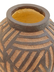 Fifty Five South Brown Darnell Round Planter - Image 5 of 6