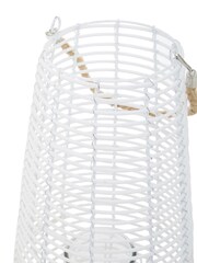 Interiors by Premier White Lentigo Large Rattan Lantern - Image 4 of 6