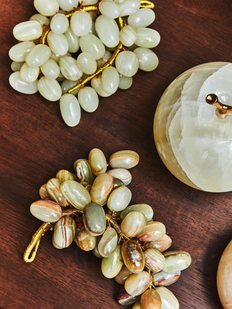 Fifty Five South Green Oleena Onyx Decorative Ornaments Grapes - Image 2 of 6