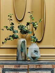 Fifty Five South White Hakan Tall Glass Vase - Image 2 of 6
