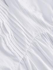 White 100% Cotton Pintuck Dress - Image 2 of 2