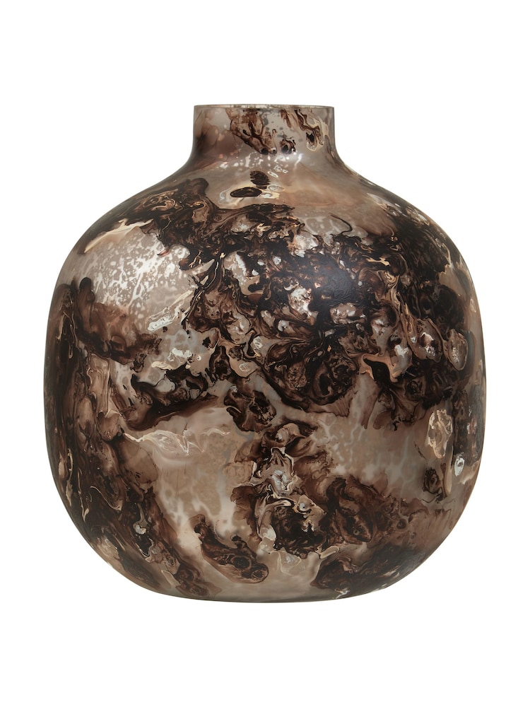 Fifty Five South Brown Garan Glass Vase - Image 1 of 5