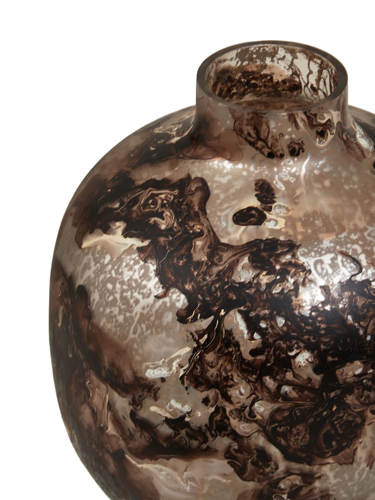 Fifty Five South Brown Garan Glass Vase - Image 3 of 5