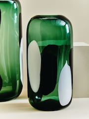 Fifty Five South Green Hakan Glass Vase - Image 1 of 6