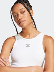 adidas Originals White Essentials Vest Top - Image 5 of 6