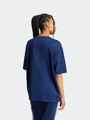 adidas Originals Blue Boyfirend 100% Cotton Essential T-Shirt - Image 2 of 6
