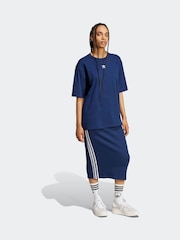 adidas Originals Blue Boyfirend 100% Cotton Essential T-Shirt - Image 3 of 6