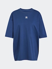 adidas Originals Blue Boyfirend 100% Cotton Essential T-Shirt - Image 6 of 6