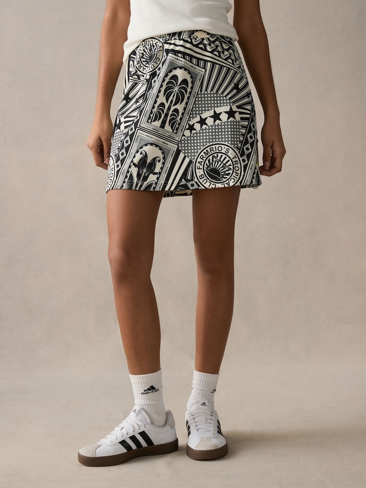 adidas Brown Farm Print Skirt - Image 1 of 12