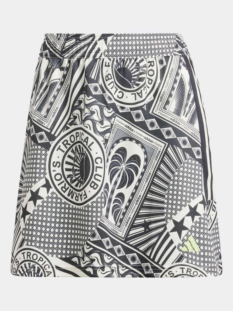 adidas Brown Farm Print Skirt - Image 12 of 12