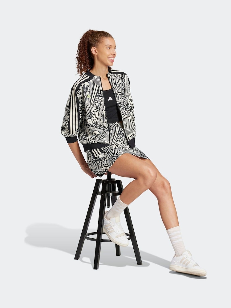 adidas Brown Farm Print Skirt - Image 7 of 12
