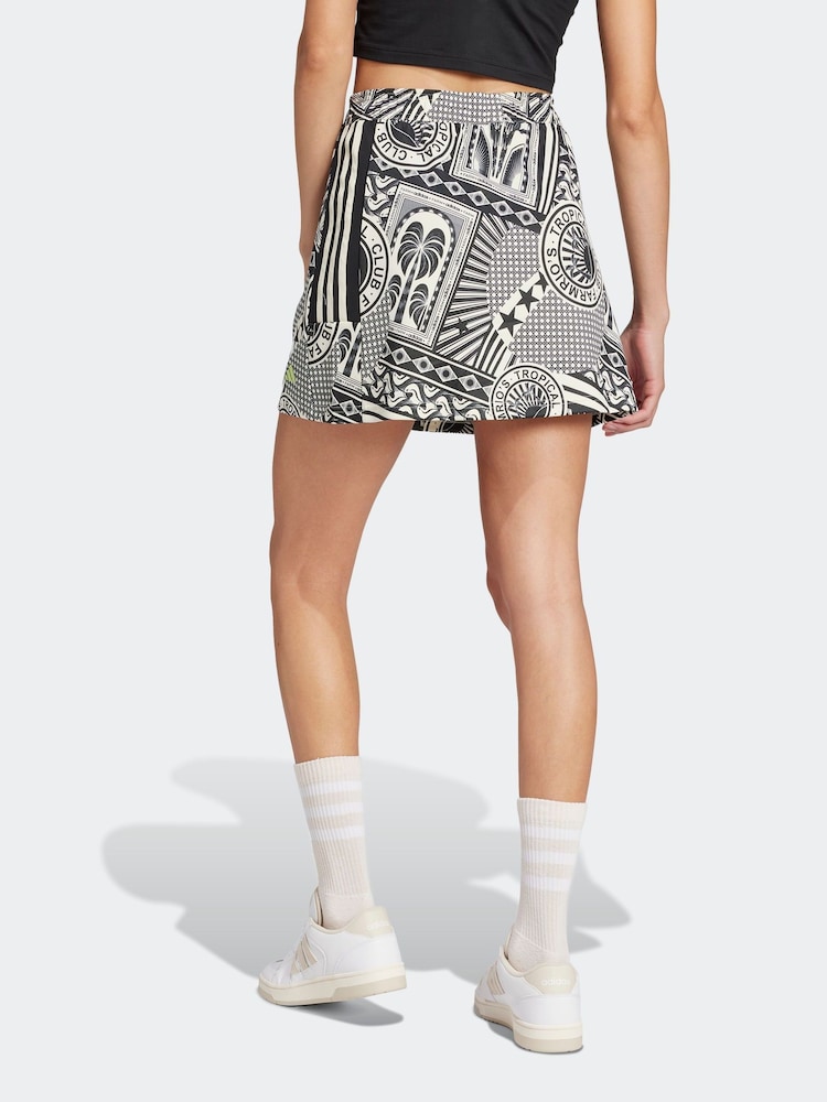 adidas Brown Farm Print Skirt - Image 9 of 12