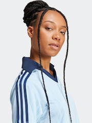 adidas Originals Blue V-Neck Short Sleeve Dress - Image 3 of 6