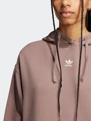 Marrón - adidas Originals Essentials Loose French Terry 100% Cotton Hoodie - Imagen 4 de 6