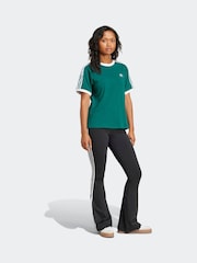 adidas originals Green 3 Stripe T-Shirt - Image 6 of 9