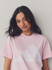 adidas Pink 100% Cotton T-Shirt - Image 4 of 5