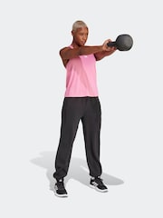 Розовый - Майка-борцовка с логотипом adidas Train Essentials - Изображение 3 из 6