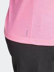 Розовый - Майка-борцовка с логотипом adidas Train Essentials - Изображение 5 из 6