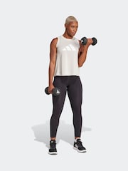Серый - Спортивная майка с логотипом adidas Train Essentials - Изображение 2 из 6