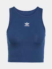 adidas Originals Blue Essentials Vest Top - Image 6 of 6