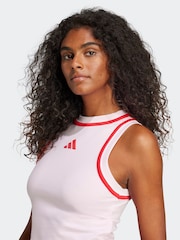 adidas Pink Light Colourblock Crop Vest - Image 5 of 6