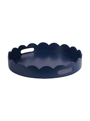 Laura Ashley Midnight Seaspray Northall Circular Tray - Image 2 of 5