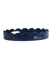 Laura Ashley Midnight Seaspray Northall Circular Tray - Image 3 of 5