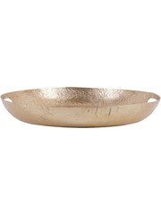 Laura Ashley Matt Champagne Winspear Leaf Embossed Round Platter - Image 4 of 6