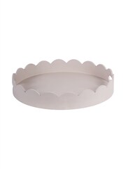 Laura Ashley Dove Grey Northall Circular Tray - Image 3 of 5