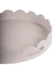 Laura Ashley Dove Grey Northall Circular Tray - Image 5 of 5