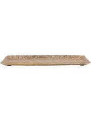 Laura Ashley Matt Champagne Winspear Leaf Embossed Rectangular Platter - Image 4 of 5