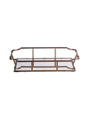 Laura Ashley Antique Brass Bamboo Viscose Finish Tray - Image 2 of 5
