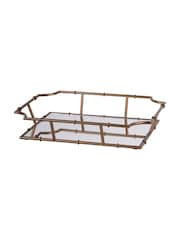 Laura Ashley Antique Brass Bamboo Viscose Finish Tray - Image 3 of 5