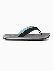 Foamlife Grey Mens Traa Flip Flops - Image 2 of 6