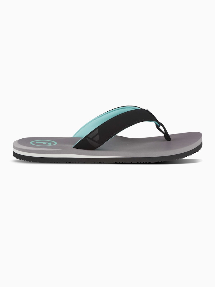 Foamlife Grey Mens Traa Flip Flops - Image 2 of 6