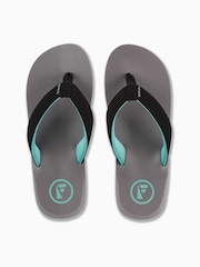Foamlife Grey Mens Traa Flip Flops - Image 3 of 6