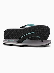 Foamlife Grey Mens Traa Flip Flops - Image 4 of 6