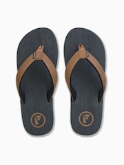 Foamlife Grey Mens Seales Earth Flip Flops - Image 2 of 5